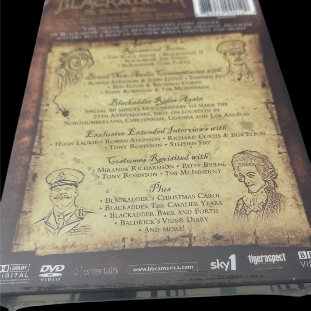 Black Adder Remastered DVD Set NWT - Picture 2 of 4